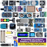 SunFounder Univerzální sada senzorů pro tvůrce kompatibilní s Arduino Mega/R3/R4 Minima/WiFi Nano, Raspberry Pi 5/4B/3B+/Zero 2 